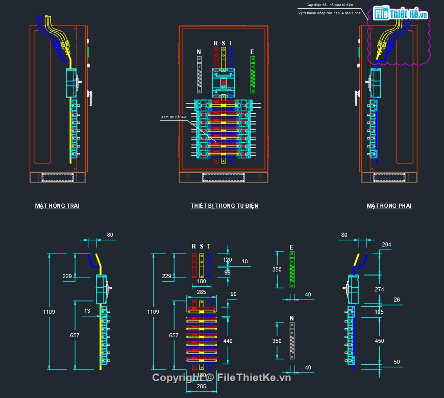 Bản vẽ autocad tủ điện MSB,Bản vẽ tủ điện Solar Inverter String,bản vẽ trạm biến áp 1 cột,file dwg tủ điện tạm công trường,biện pháp thi công chiếu sáng,biện pháp thi công chống sét
